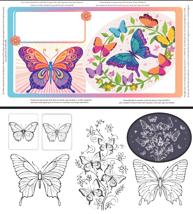Free Printable Shoebox Lid Designs: Butterfly, Elephant & Lion
