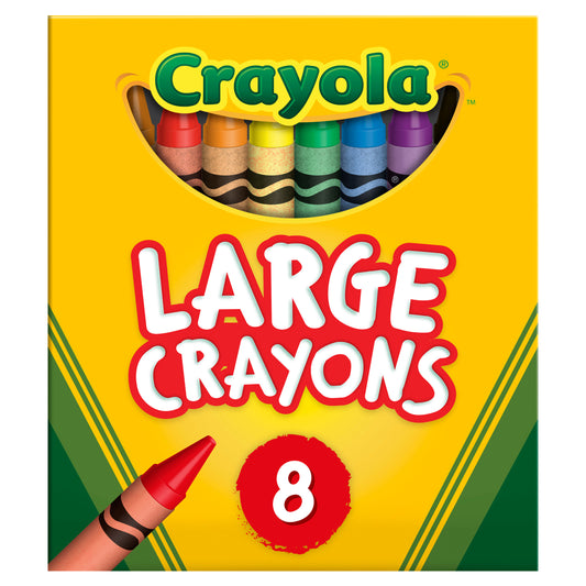 8 Count Large Crayons