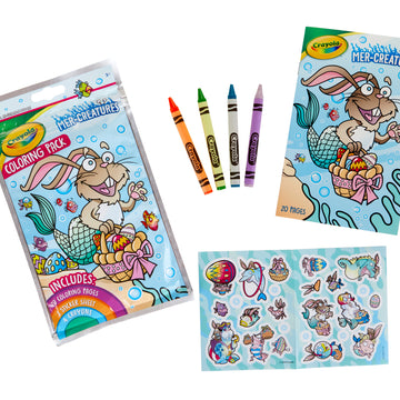 Crayola Mer-Creature Coloring Pack - Mini Coloring Pages