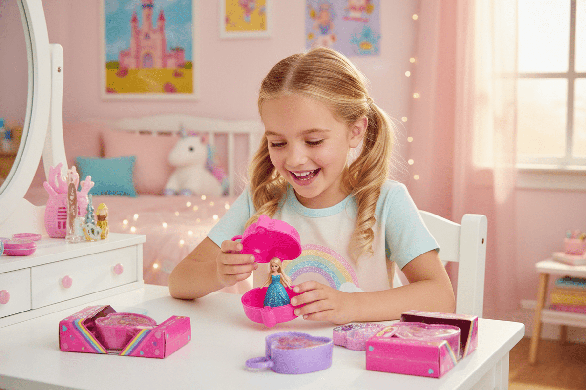 Barbie Mini BarbieLand Heart Case with Surprise Mini Doll | Collectible Toy - Lion Wholesale