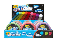 CLEARANCE ITEM: Case of 30 ea Crayola Super Chalk, Ships Better, Washable Sidewalk Chalk. Last 3x Longer & Fewer Breaks Case of 30 ea Crayola Super Chalk, Ships Better, Washable Sidewalk Chalk. Last 3x Longer & Fewer Breaks - Lion Wholesale