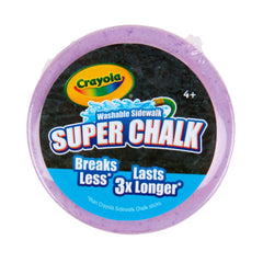 CLEARANCE ITEM: Case of 30 ea Crayola Super Chalk, Ships Better, Washable Sidewalk Chalk. Last 3x Longer & Fewer Breaks Case of 30 ea Crayola Super Chalk, Ships Better, Washable Sidewalk Chalk. Last 3x Longer & Fewer Breaks - Lion Wholesale