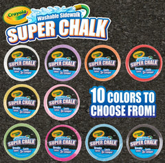 CLEARANCE ITEM: Case of 30 ea Crayola Super Chalk, Ships Better, Washable Sidewalk Chalk. Last 3x Longer & Fewer Breaks Case of 30 ea Crayola Super Chalk, Ships Better, Washable Sidewalk Chalk. Last 3x Longer & Fewer Breaks - Lion Wholesale