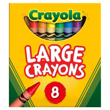 Crayola 8 Count Large Crayons - Lion Wholesale