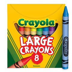 CLEARANCE |Crayola 8 Count Large Crayons for Little Fingers Crayola 8 Count Large Crayons - Lion Wholesale