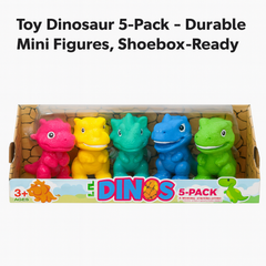 Toy Dinosaur 5-Pack – Durable Mini Figures, Shoebox-Ready Toy Dinosaur 5-Pack – Durable Mini Figures, Shoebox-Ready