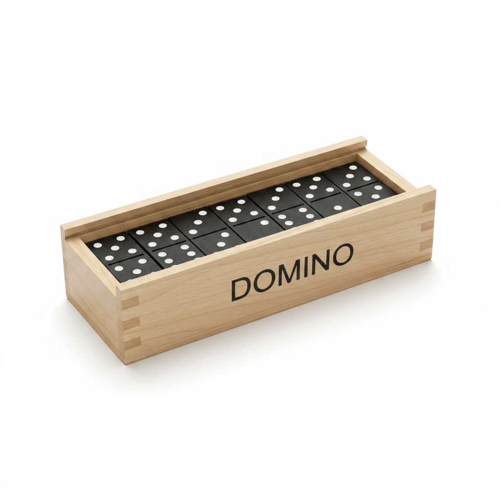 Domino Set in Wooden Box - Lion Wholesale