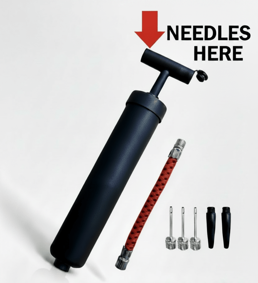 Dual - Needle Ball Pump â Multi - Sport with Extension & Inflatable Toy Tips - Lion Wholesale