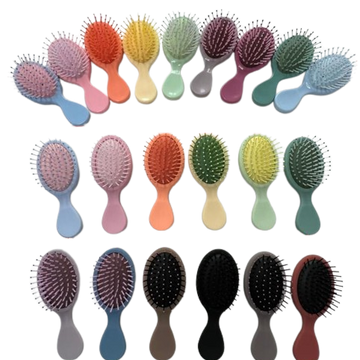10 Pack of Compact Plastic Hair Brush-Fun Colors- Perfect for Shoeboxes