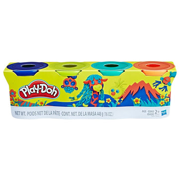 Hasbro Brand,Play-Doh 4 Packof 4 Ounce Wild Colors - Lion Wholesale