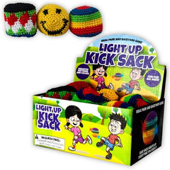 Light Up LED  Hacky Sack, Kick Sack, Juggle.  Develop Skills and Have Fun!(sold individually) LED Hacky Sack, Kick Sack, Juggle. Develop Skills and Have Fun! - Lion Wholesale