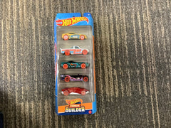 Mattel Hot Wheel 5 Pack 1:64 Scale Vehicles Randomly selected  from 3 Themes: HW City, X-Raycers & Track Pack(sold as 1-5 pack) Hot Wheels 5-pack of 1:64 scale cars, randomly selected from HW City, X-Raycers, or Track Pack. Great for collectors or kids.