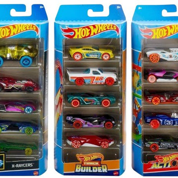 Mattel Hot Wheels Toy Cars, Bundle of 15 1:64 Scale Vehicles with 3 Themes: HW City, X-Raycers & Track Pack - Lion Wholesale
