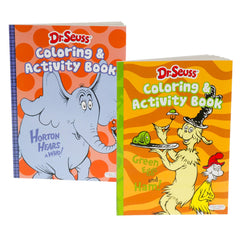 Bulk Coloring Books|Dr. Seuss Coloring and Activity Book (80 Pages) – 2 Assortments ($1.12 Per Book) New Arrival |Dr. Seuss Coloring and Activity Book (80 Pages) – 2 Assortments ($1.19 Per Book) - Lion Wholesale