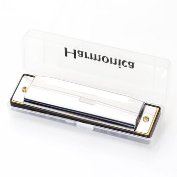 Premium 10-Hole Student Harmonica in Key C - Stainless Steel with Brass Reeds - Lion Wholesale
