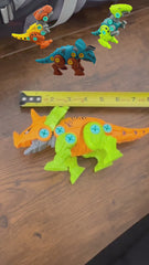 Build-Your-Own Dinosaur Toy Kit-Set of 4 Complete DIY Assembly Dinosaurs| STEM Toys DIY Dinosaur video howing how they work