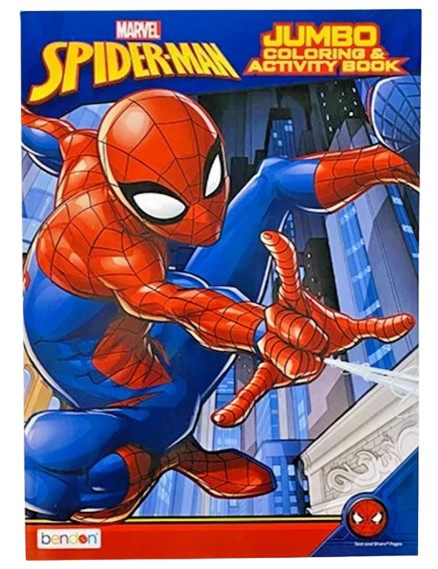 Spider - Man 64 - Page Jumbo Coloring & Activity Book â Licensed Marvel Kids Book - Lion Wholesale
