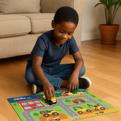 Tonka Play Mat for Kids Felt Magicmat TCG Toys Felt Magicmat – Tonka Play Mat with Vehicles for Kids - Lion Wholesale