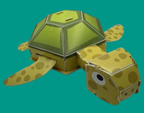 Turtle 3D Puzzle |Fits Perfect In The Bottom of a Shoebox! - Lion Wholesale