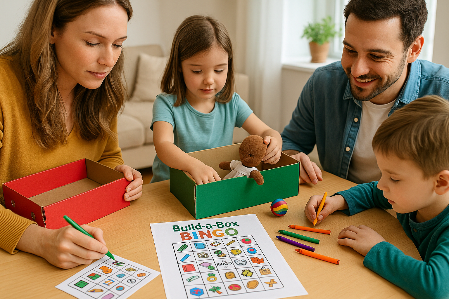 FREE PRINTABLE BUILD-A- BOX BINGO | FUN FOR PACKING PARTY'S