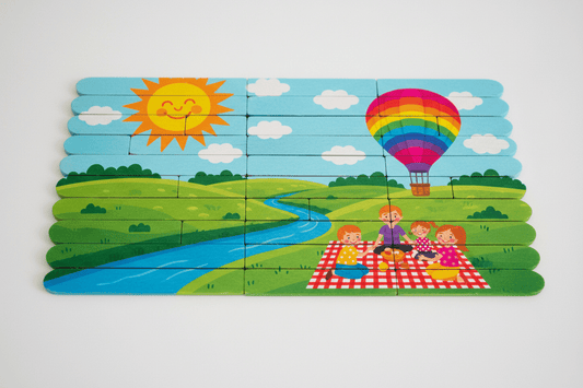 Easy, Low Mess Kids Craft for Shoeboxes- Popcycle Stick Puzzle - Lion Wholesale