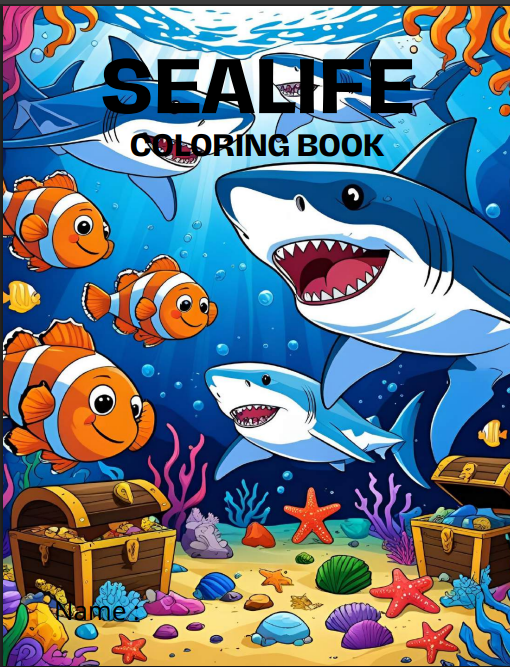 Free Sea Life Coloring Book PDF Download - Lion Wholesale