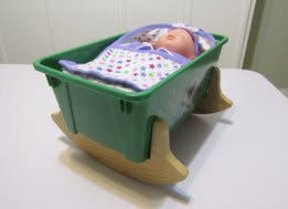 How to make a Shoebox Cradle, Pattern and Instructions