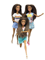 11.5" Fully Poseable Ethnic Fashion Dolls – Promote Social Skills & Imagination with Creative Play. - Lion Wholesale