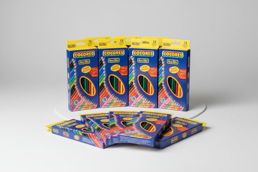 12 pack of 12 Premium Colored Pencils set (1 Fluorescent )– Grade A - Lion Wholesale
