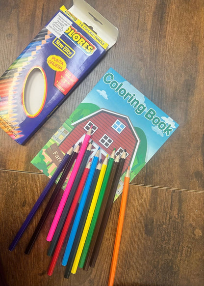 12 pack of 12 Premium Colored Pencils set (1 Fluorescent )– Grade A - Lion Wholesale