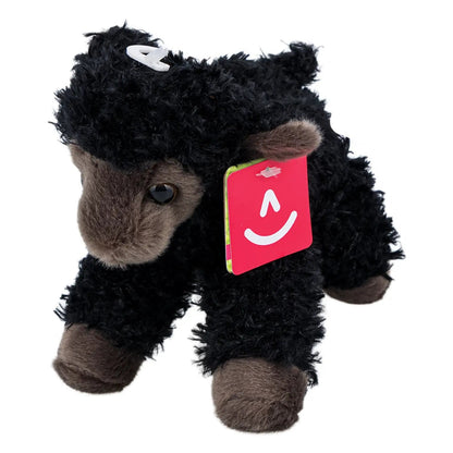 8 Inch Ebony Lamb Plush – Mini Flopsie Collection - Lion Wholesale