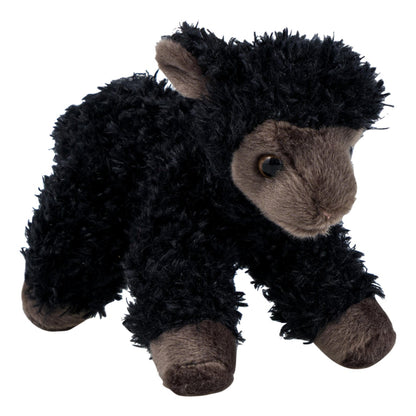 8 Inch Ebony Lamb Plush – Mini Flopsie Collection - Lion Wholesale