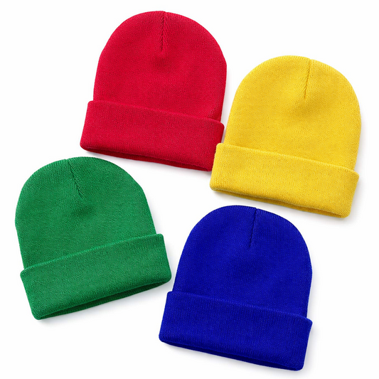 Knit Beanie Hat Assortment – Youth/Child Size (Assorted Colors)| Sold Individually