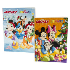 Mickey &amp; Friends Christmas Coloring Books – Set of 2 (80 Pages Each)