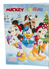 Blue Cover Disney 'Coloritivity' books featuring Mickey and friends on a white background