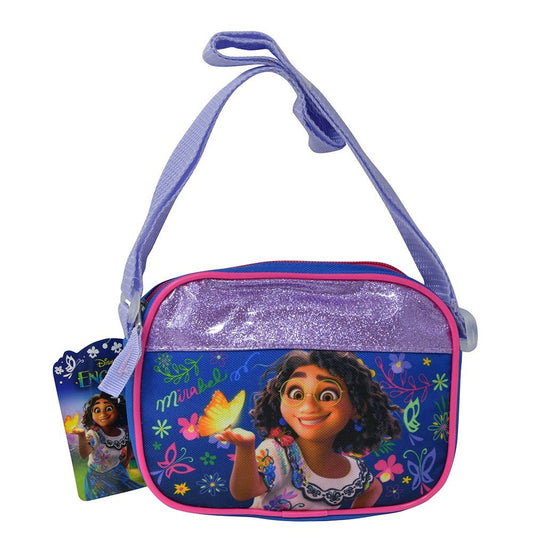 Encanto Mirabel Crossbody Bag – Adjustable Strap, Bright Blue-Purple Design