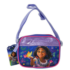 Encanto Mirabel Crossbody Bag – Adjustable Strap, Bright Blue-Purple Design