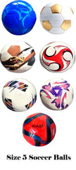 Premium Size 5 PUL Soccer Ball |Includes Pump & 2 Needles -Pre-Rolled For Shoeboxes (Sold individually)