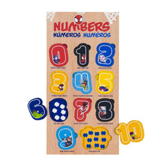 Marvel Spidey Learning Board featuring colorful numbers 0-10 for early math learning and skill development.