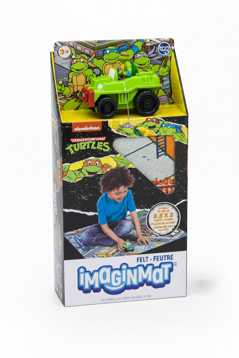Teenage Mutant Ninja Turtles ImaginMat Set with Monster Truck Vehicle