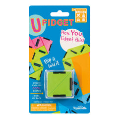 U-Fidget Hinged Triangle Puzzle – Pocket Fidget Toy (Assorted Colors)