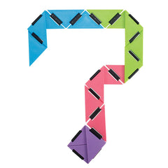 U-Fidget Hinged Triangle Puzzle – Pocket Fidget Toy (Assorted Colors)