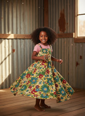 Disney Wish jewelry lifestyle image of a black girl in a dress wearing the rings