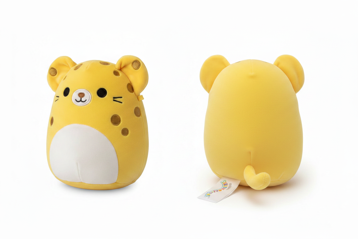 Amelia Cheetah Squishmallow Front and Back