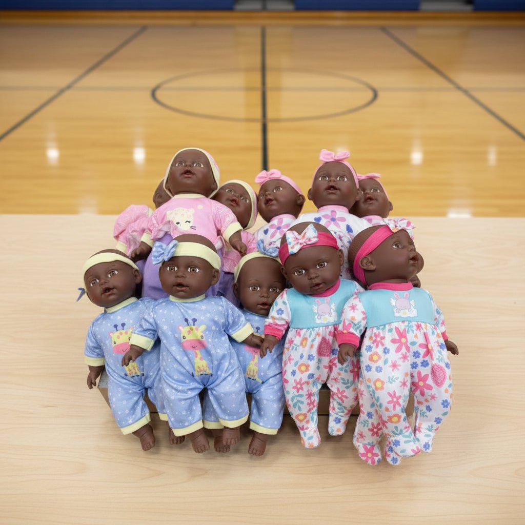 Baby Doll Bundle: Includes Doll, Outfit and Pretend Baby Bottle - Lion Wholesale