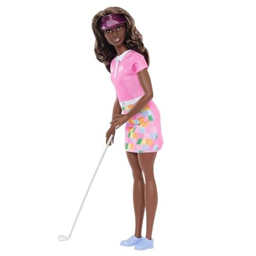 Barbie Golfer Fashion Doll with Golf Club & Visor