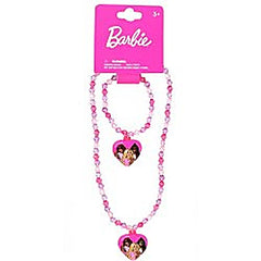 Barbie Necklace & Bracelet Set – Hanging Card (2 Assorted Styles)  Sold Individually