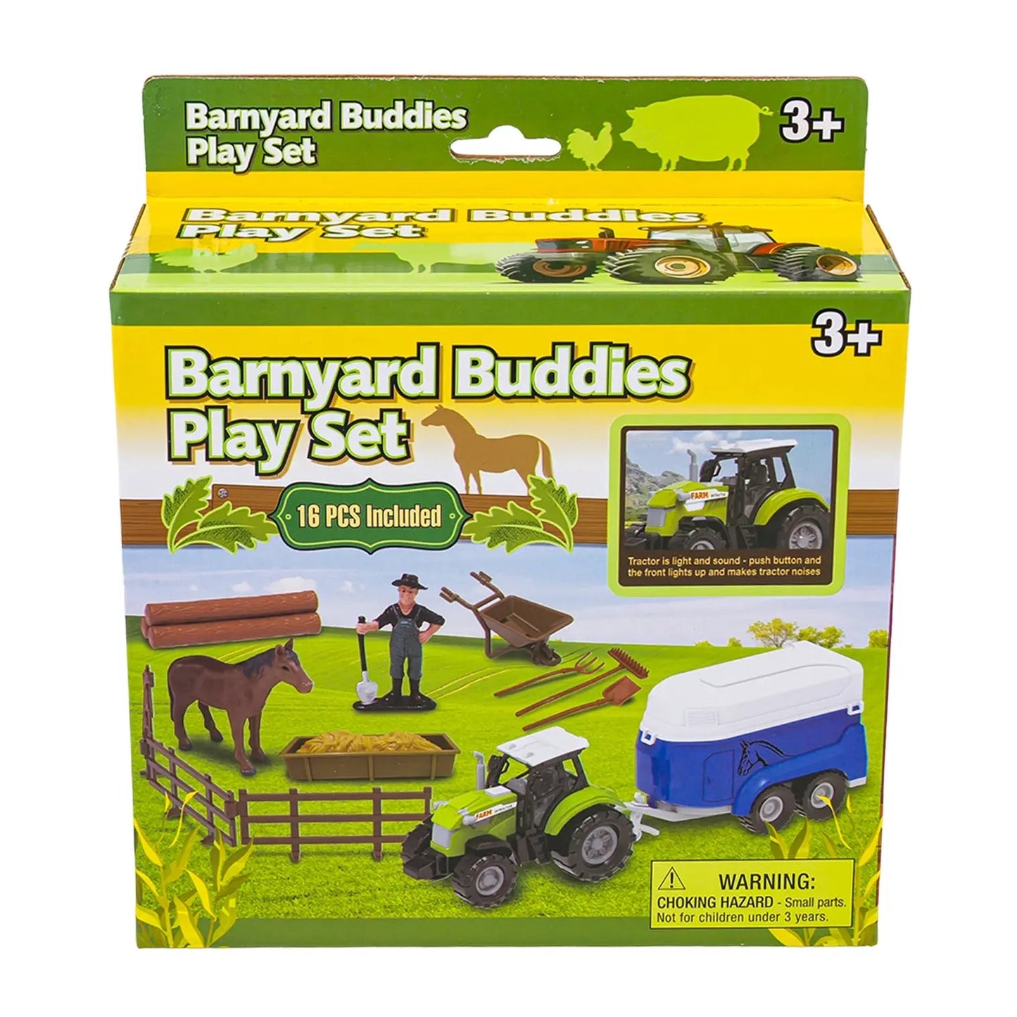 Barnyard Buddies Farm Play Set – 16 Pieces - Lion Wholesale