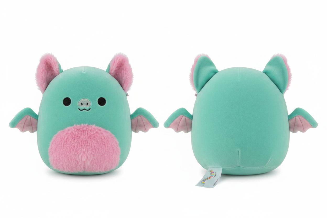 Bat Squishmallow Front and Back