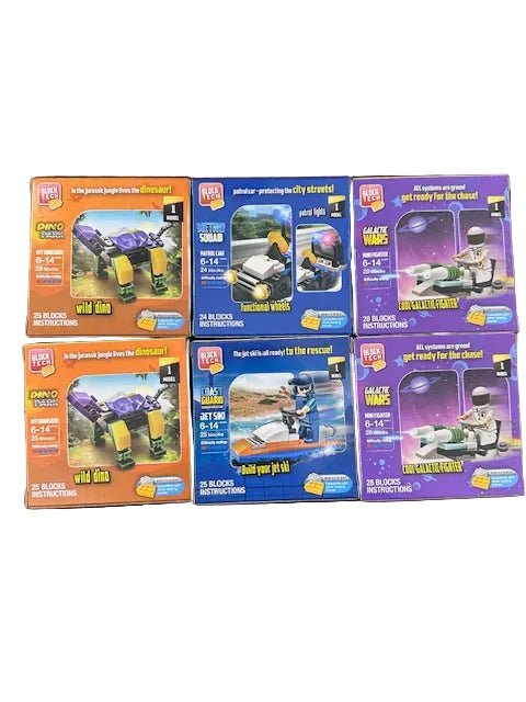 Block Tech Mini Block Sets - 6 Pack - Lion Wholesale